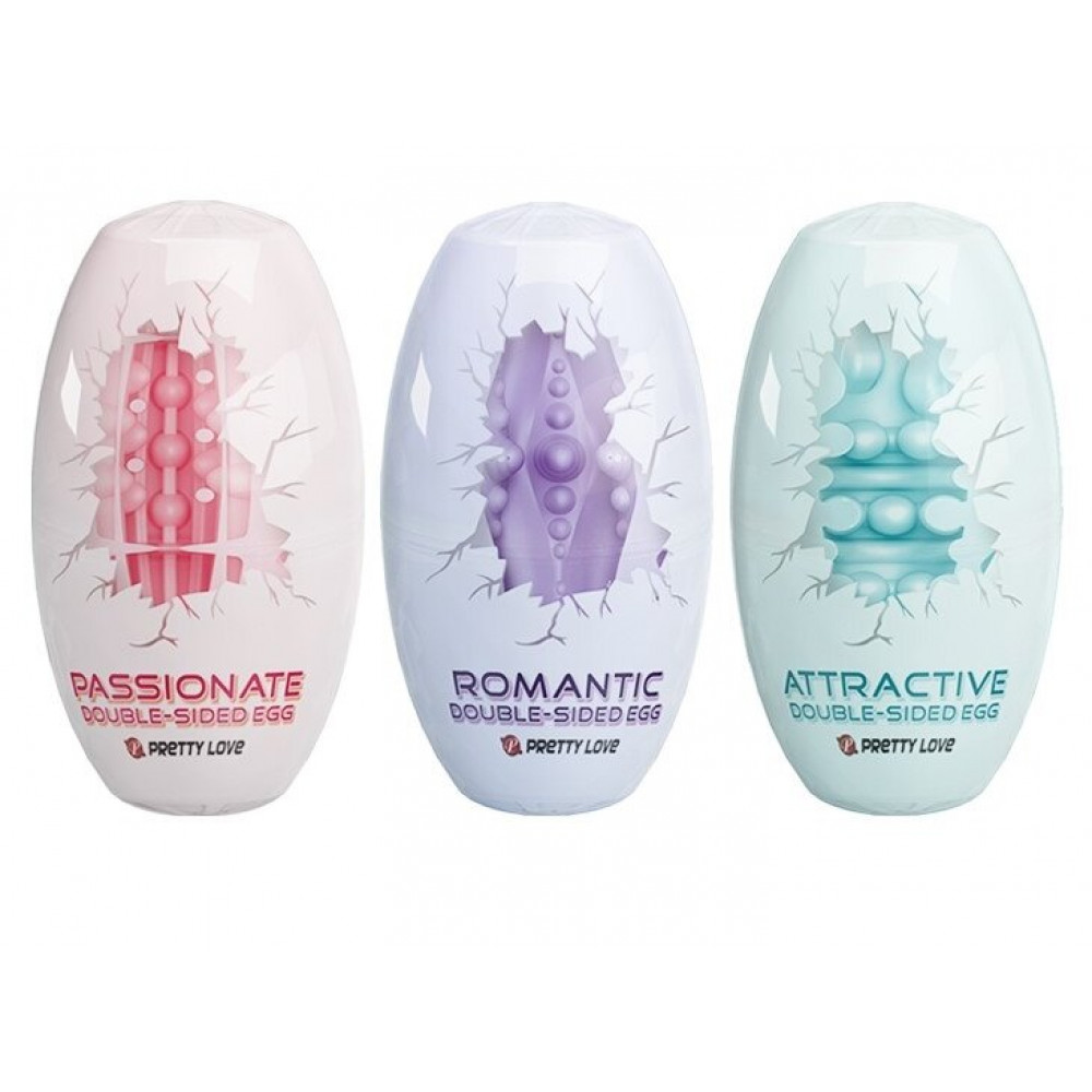 Різне - Набір з 15 шт мастурбаторів Pretty Love - Double Sided EGG, BI-014832H 2