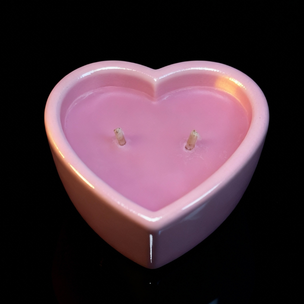 Для масажу - Масажна свічка з ароматом панкейка Candy Pancake у формі серця, 70 мл 8