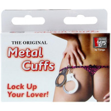 Металлические большие наручники с ключами Dream Toys Metal Сuffs, серебристые