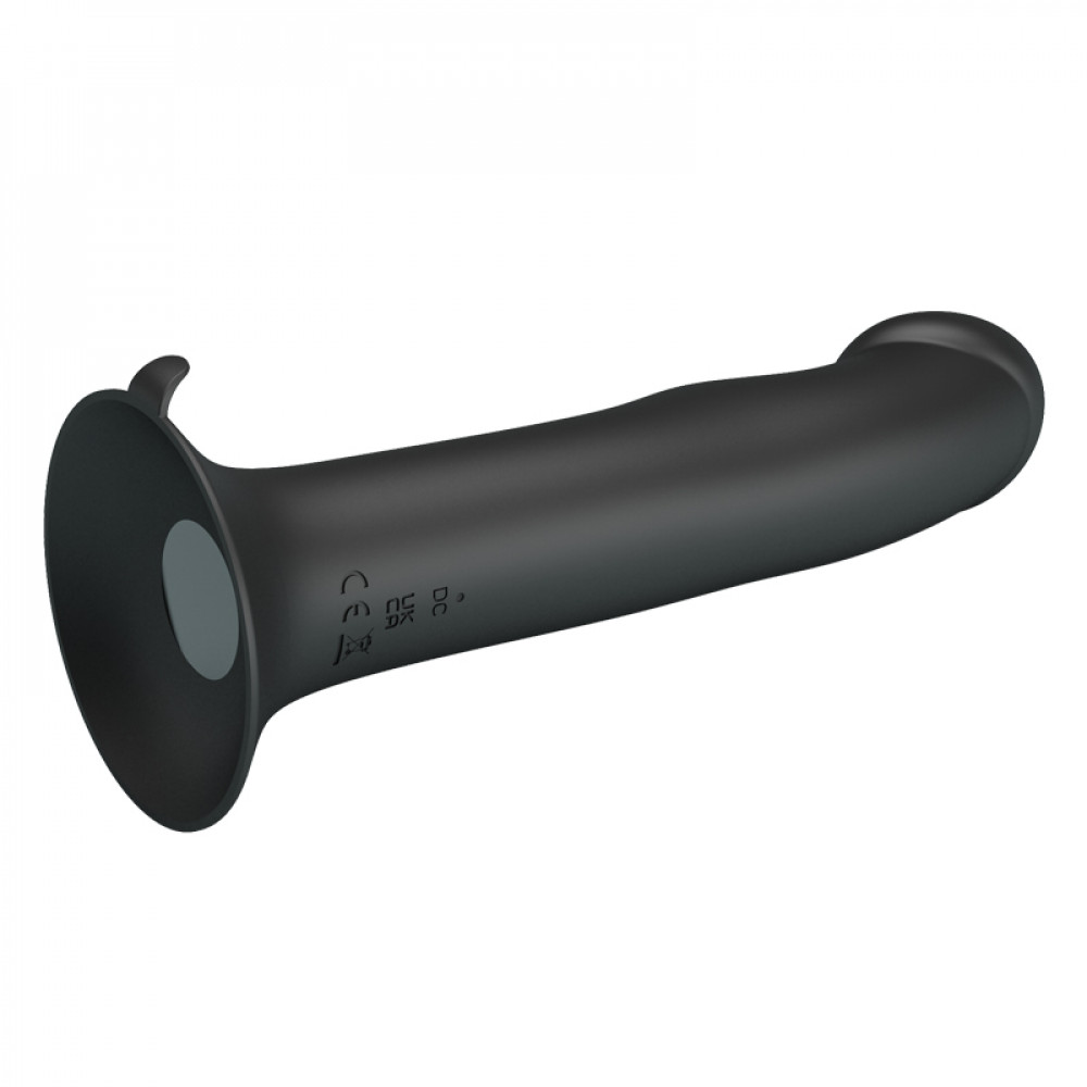 Классический вибратор - Реалистичный вибратор на присоске Pretty Love Murray с пульсацией, чёрный, 19 х 3.8 см 4