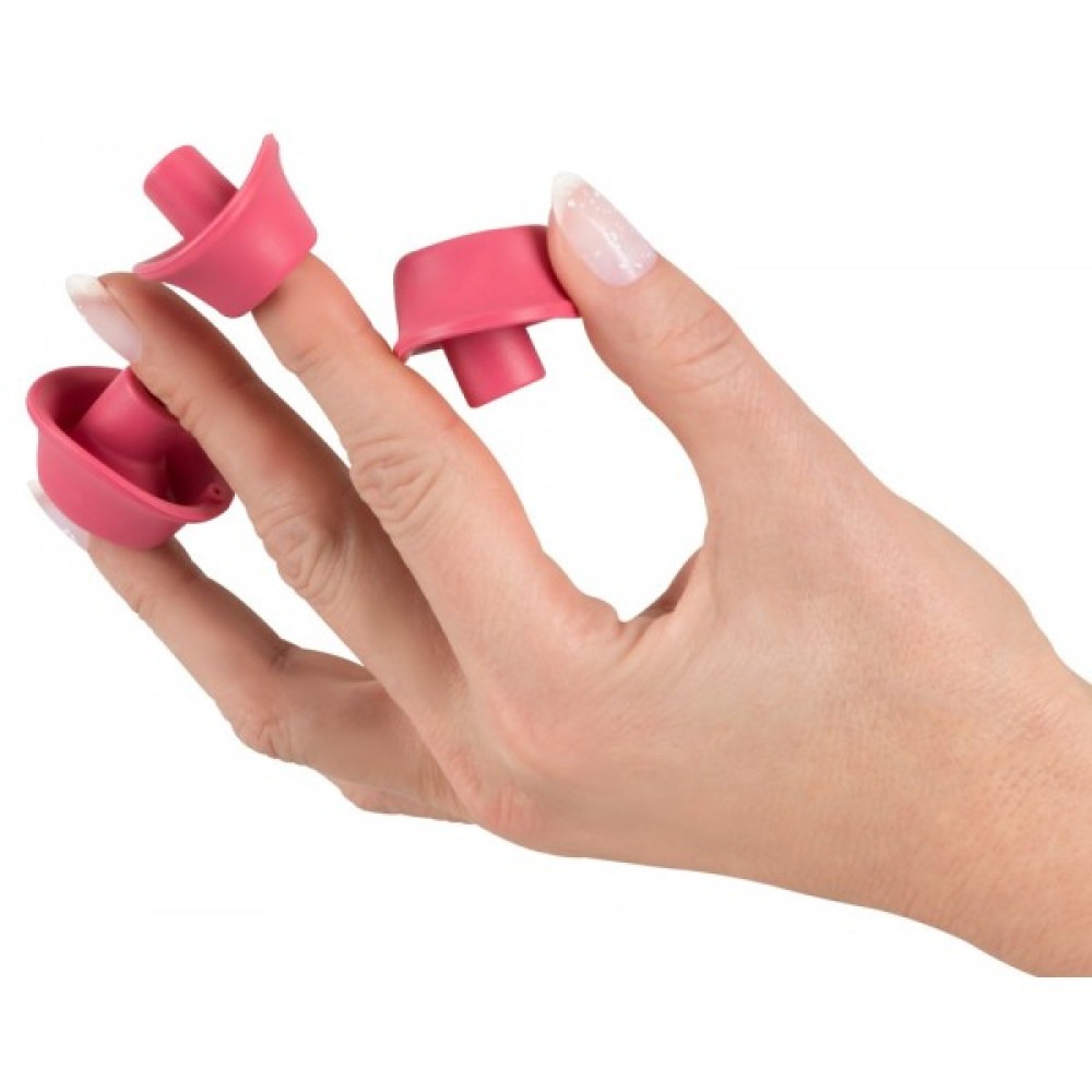 Вакуумный вибратор - Сменные насадки на Womanizer Premium, Liberty, Starlet, Classic, малиновый, размер М 3