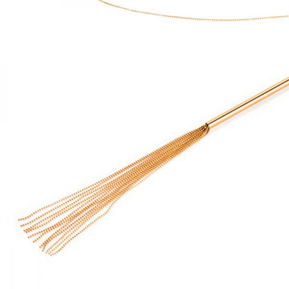Интимные украшения - Цепочка-плеть на шею Bijoux Indiscrets MAGNIFIQUE Necklace Whip - Gold, украшение для тела 6
