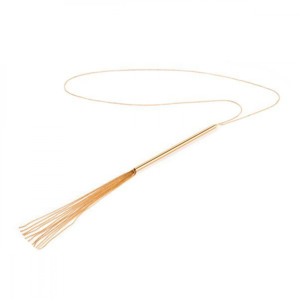 Интимные украшения - Цепочка-плеть на шею Bijoux Indiscrets MAGNIFIQUE Necklace Whip - Gold, украшение для тела
