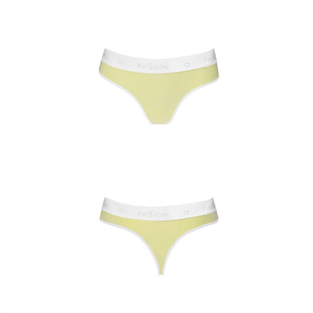 Эротические комплекты - Спортивные трусики-стринги Passion PS007 PANTIES yellow, size M 2