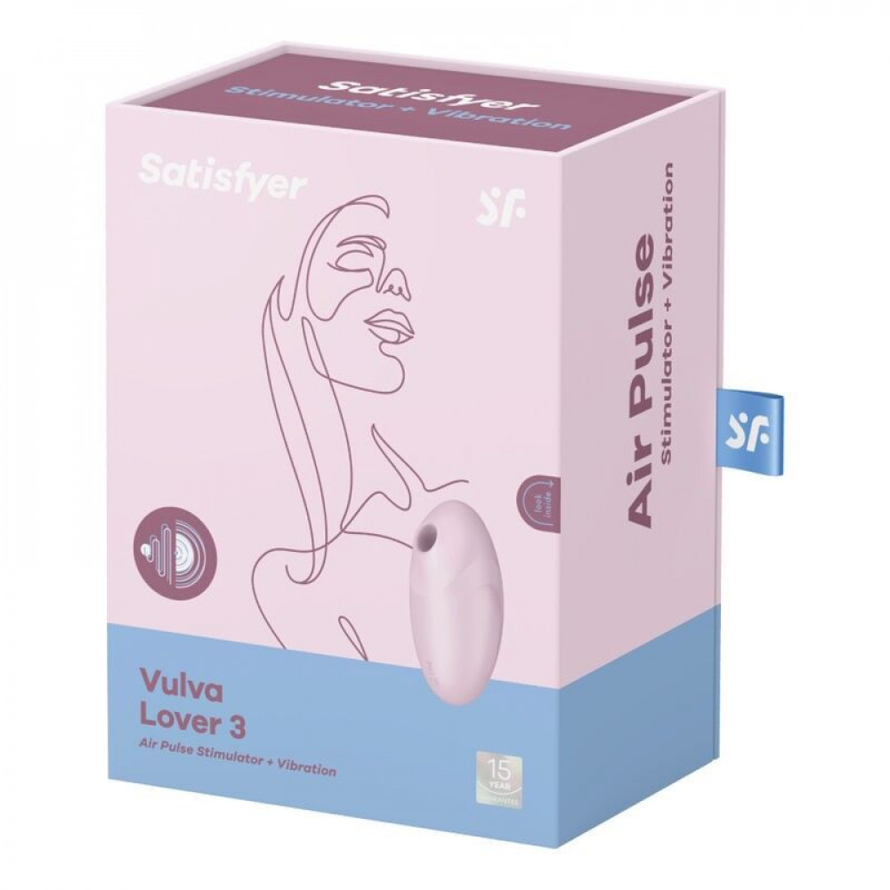 Вибраторы вакуумные - Вакуумный стимулятор Satisfyer Vulva Lover 3 Pink 1