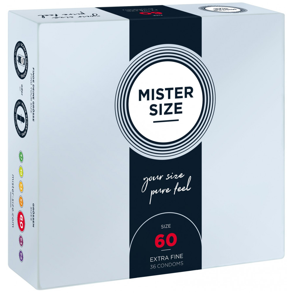 Презервативы - Презервативы Mister Size - pure feel - 60 (36 condoms), толщина 0,05 мм