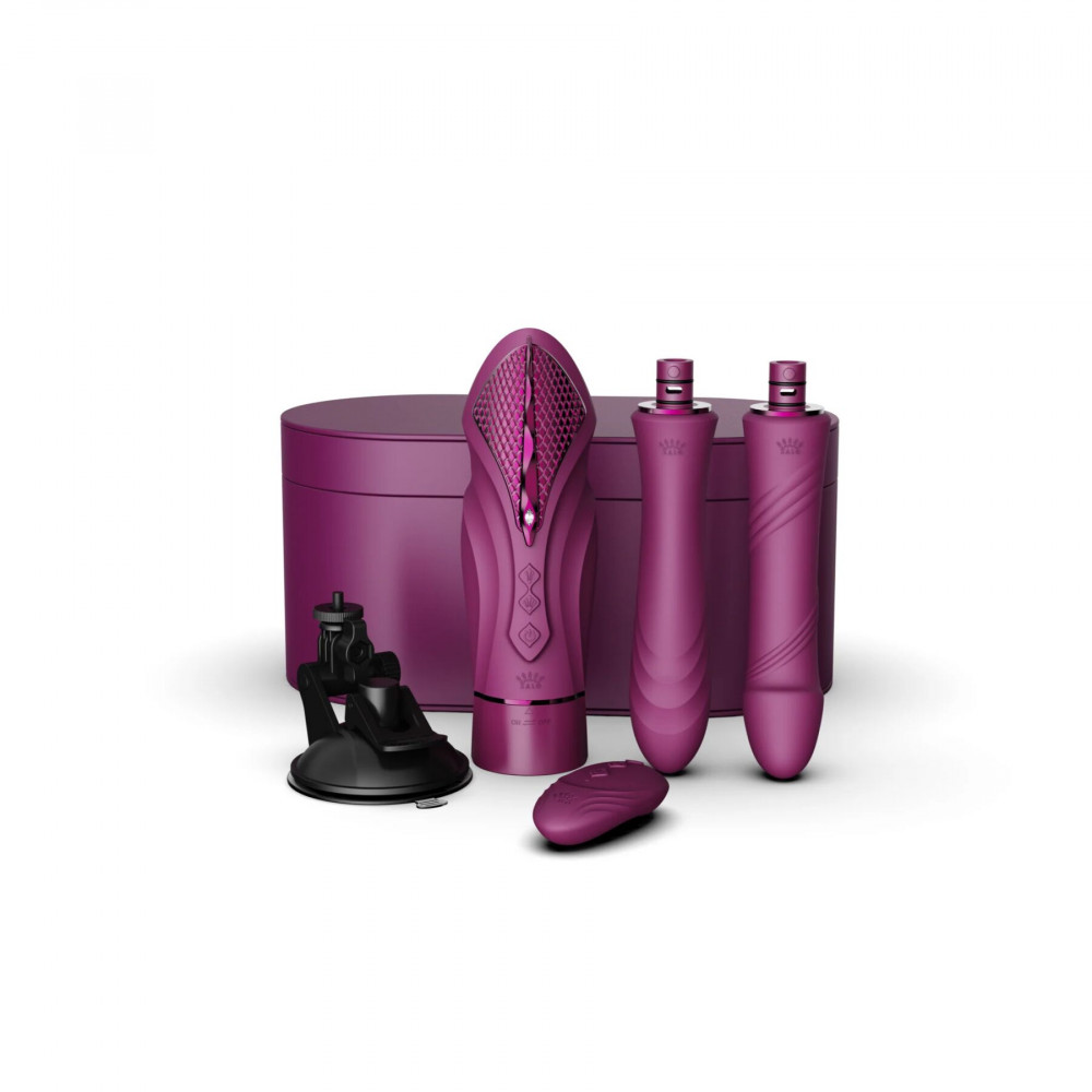 Смарт игрушки - Компактная секс-машина Zalo - Sesh Velvet Purple 7