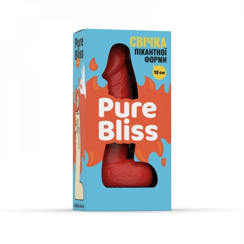  - Свічка пікантної форми Pure Bliss MINI Red червона, 15 см 6