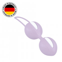 Вагинальные шарики Fun Factory SMARTBALLS DUO, сиренево-белые, 2 шт, диаметр 3,2 и 3,6 см