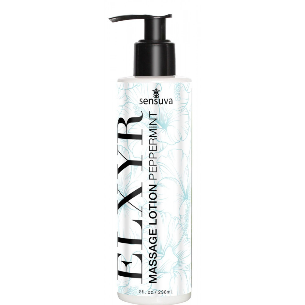 Для масажу - Лосьйон для масажу ніг та ступень Sensuva ELXYR Massage Lotion Peppermint (236 мл)