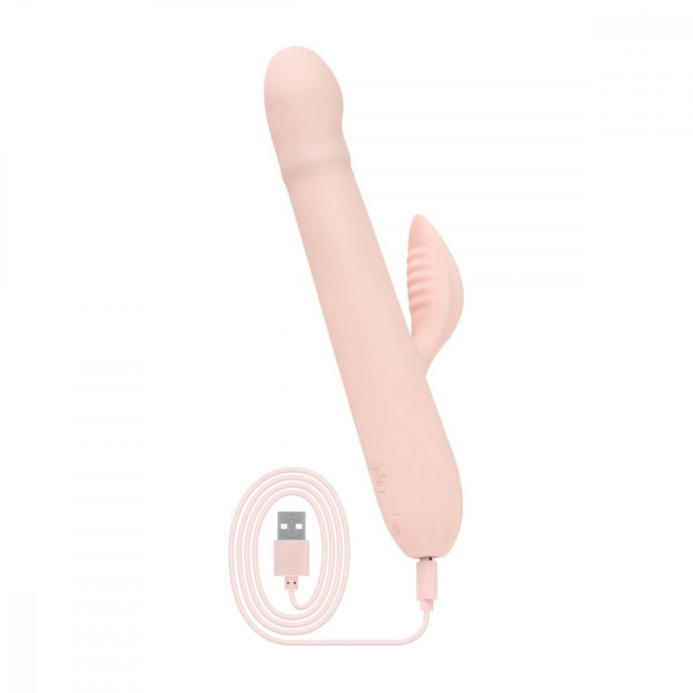 Вибратор-кролик - Вибратор-кролик Good Vibes Only - SHAI Thrusting Vibrator Soft Silicone - Pink 4