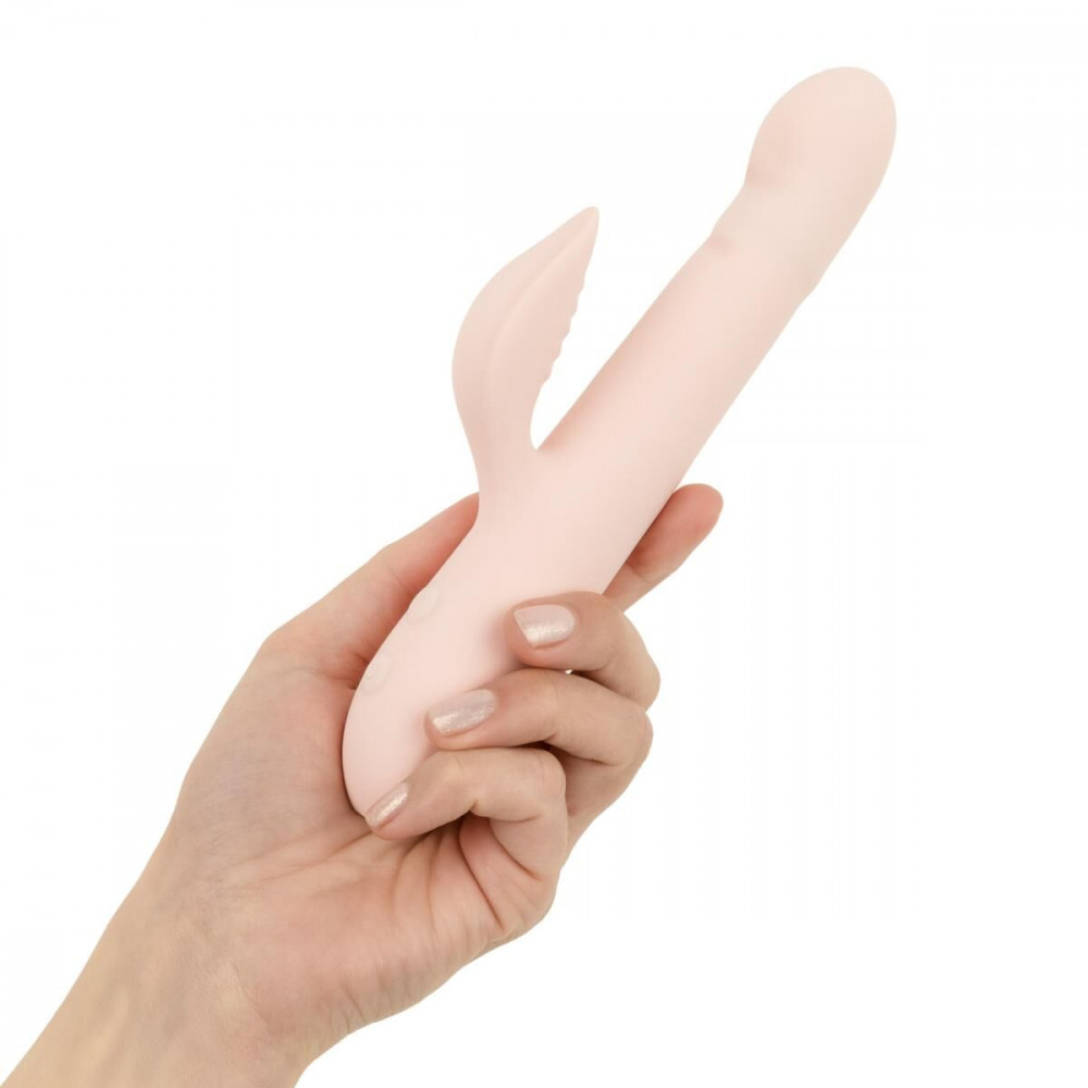 Вибратор-кролик - Вибратор-кролик Good Vibes Only - SHAI Thrusting Vibrator Soft Silicone - Pink 6
