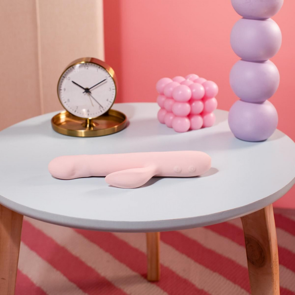 Вибратор-кролик - Вибратор-кролик Good Vibes Only - SHAI Thrusting Vibrator Soft Silicone - Pink 10