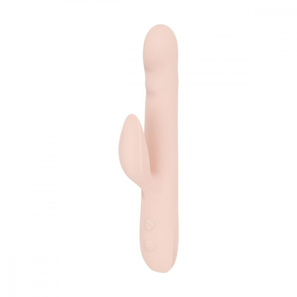 Вибратор-кролик - Вибратор-кролик Good Vibes Only - SHAI Thrusting Vibrator Soft Silicone - Pink 1