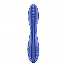 Двосторонній скляний дилдо Satisfyer Dazzling Crystal 2 Blue
