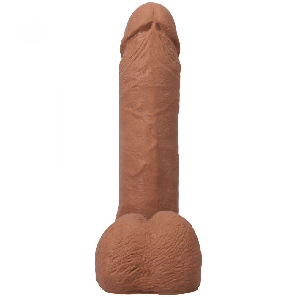 Фалоімітатор - Фалоімітатор Doc Johnson The Realistic Cock ULTRASKYN - 6 Inch with Balls Caramel 3