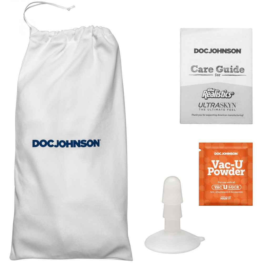 Фалоімітатор - Фалоімітатор Doc Johnson The Realistic Cock ULTRASKYN - 6 Inch with Balls Caramel 6