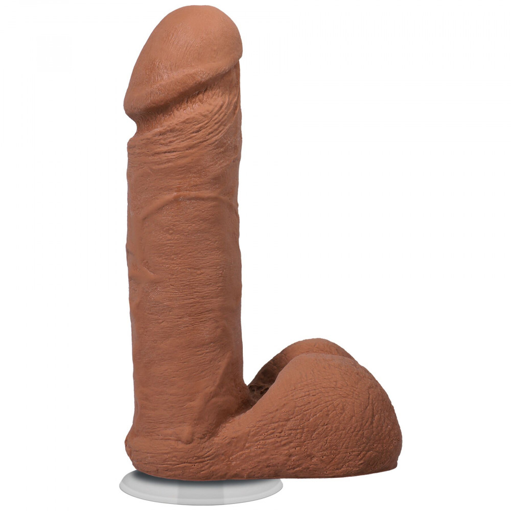 Фалоімітатор - Фалоімітатор Doc Johnson The Realistic Cock ULTRASKYN - 6 Inch with Balls Caramel