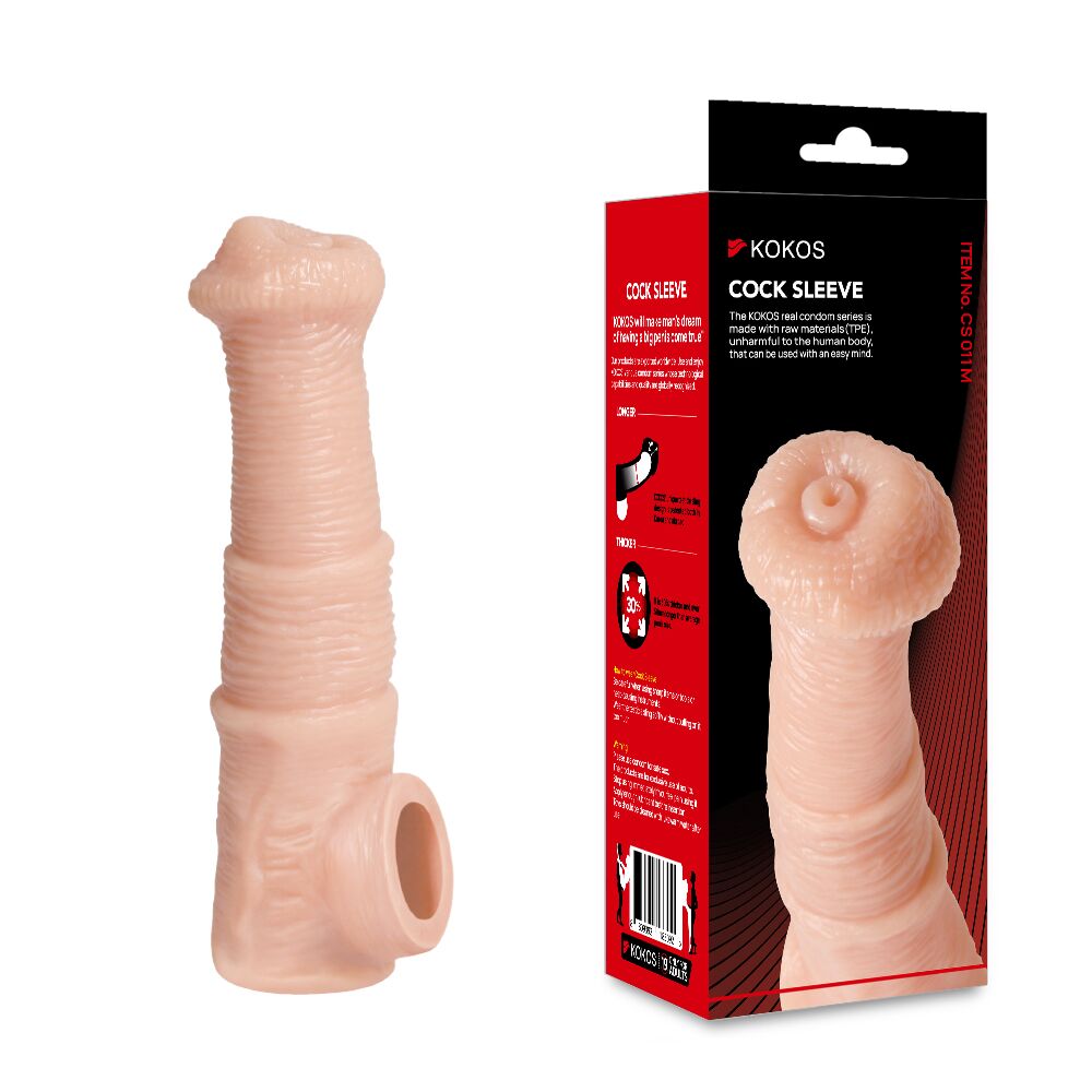 Ерегційні кільця без вібрації - Насадка на член Kokos Cock Sleeve CS 011 M 2