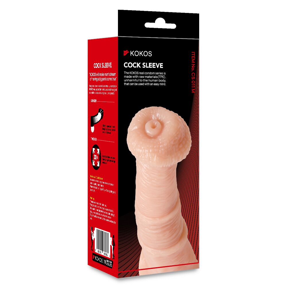 Ерегційні кільця без вібрації - Насадка на член Kokos Cock Sleeve CS 011 M 3