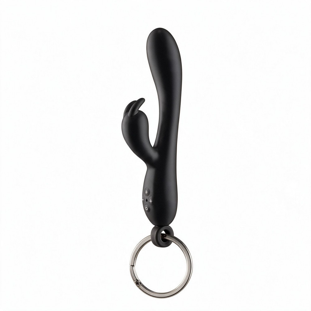 Секс приколы - Брелок вибратор-кролик Diverty Sex Black