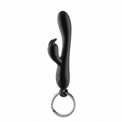 Брелок вибратор-кролик Diverty Sex Black