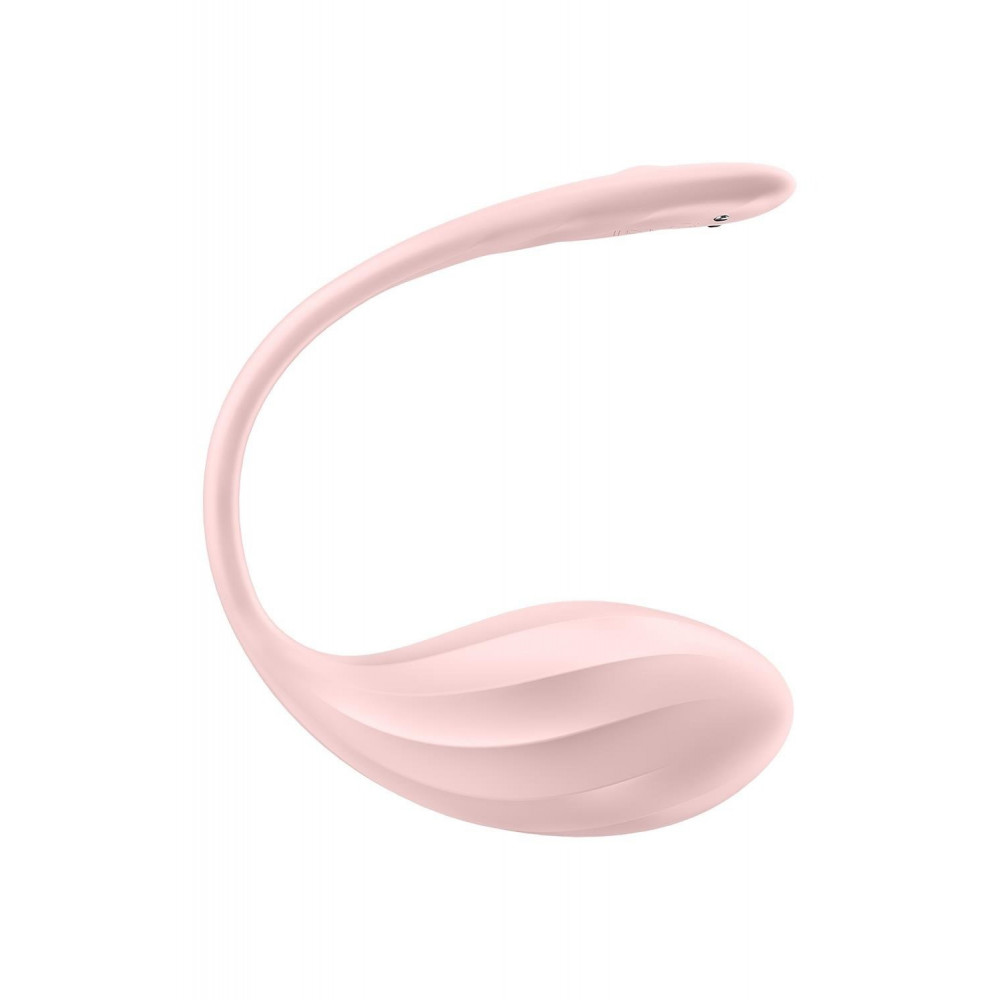 Разное - Вибратор в трусики Satisfyer Ribbed Petal с приложением и пультом, розовый 2