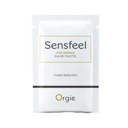 САШЕТ Женская туалетная вода SENSFEEL + афродизиак, 1 мл эффективная феромон-технология Orgie (Бразилия-Португалия)