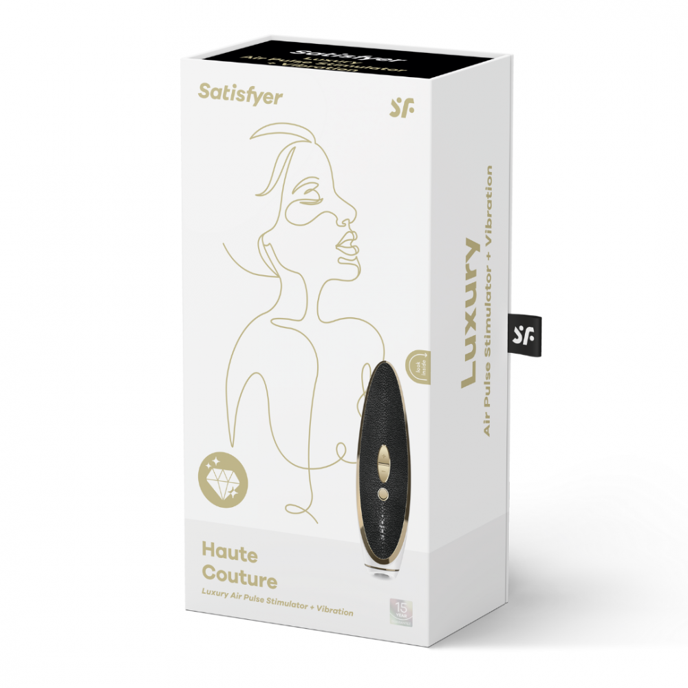 Різне - Люксовий вакуумний стимулятор Luxury Haute Couture Black Satisfyer (Німеччина) 5