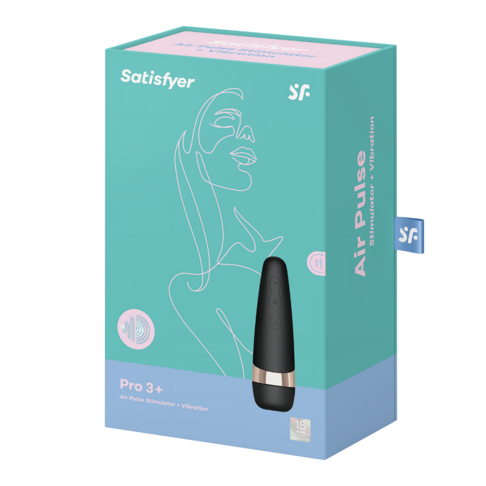 Вибраторы Satisfyer - Вакуумный клиторальный стимулятор Pro 3 Vibration Satisfyer (Германия) 1