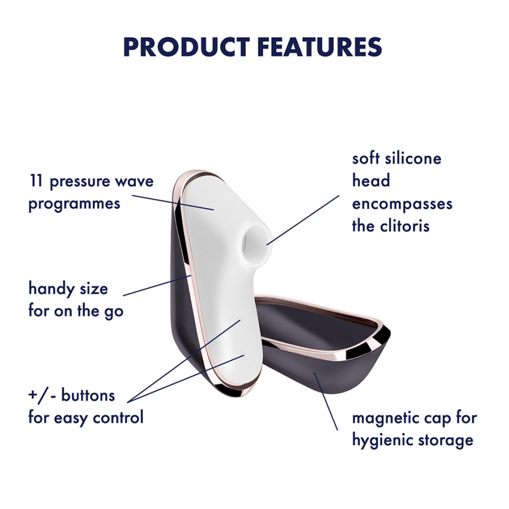 - Вакуумный клиторальный стимулятор Traveler Satisfyer (Германия) 1