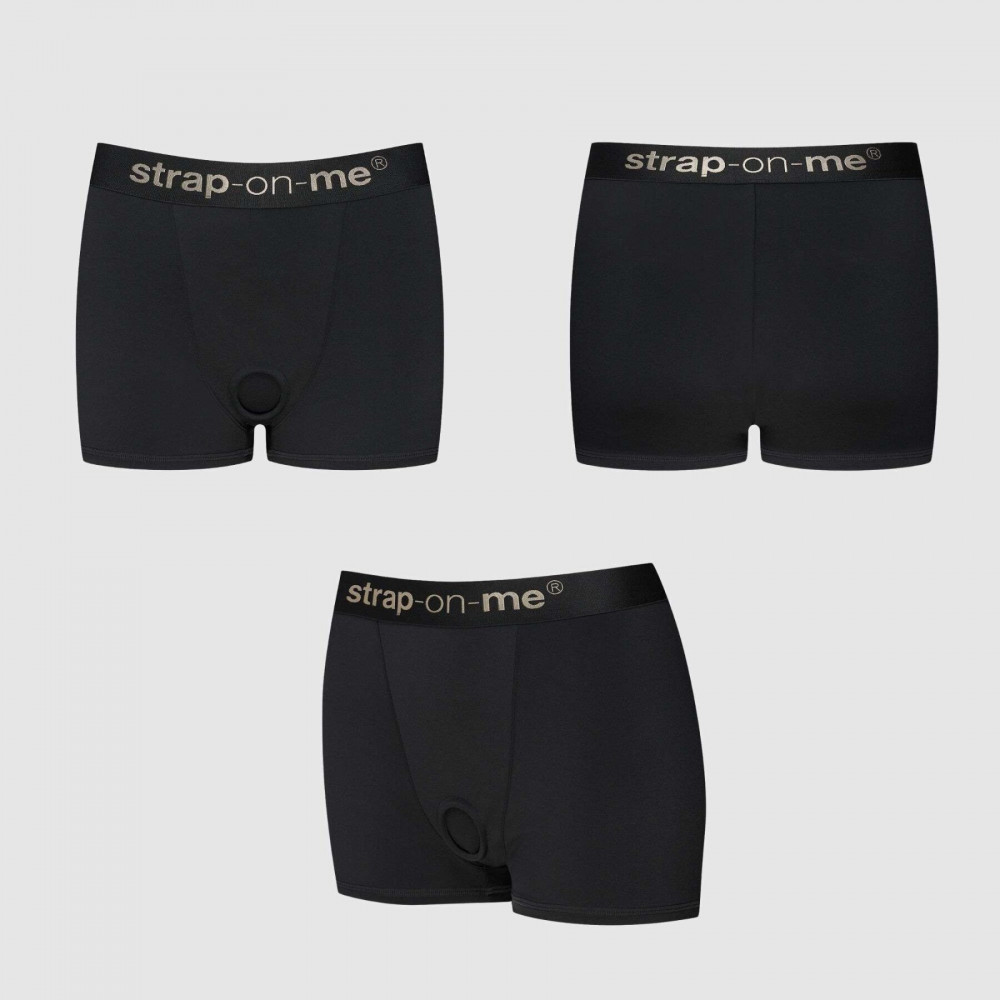 Страпоны - Шорты с фиксацией дилдо Strap-On-Me Harness Lingerie Allure - XS - Black 1