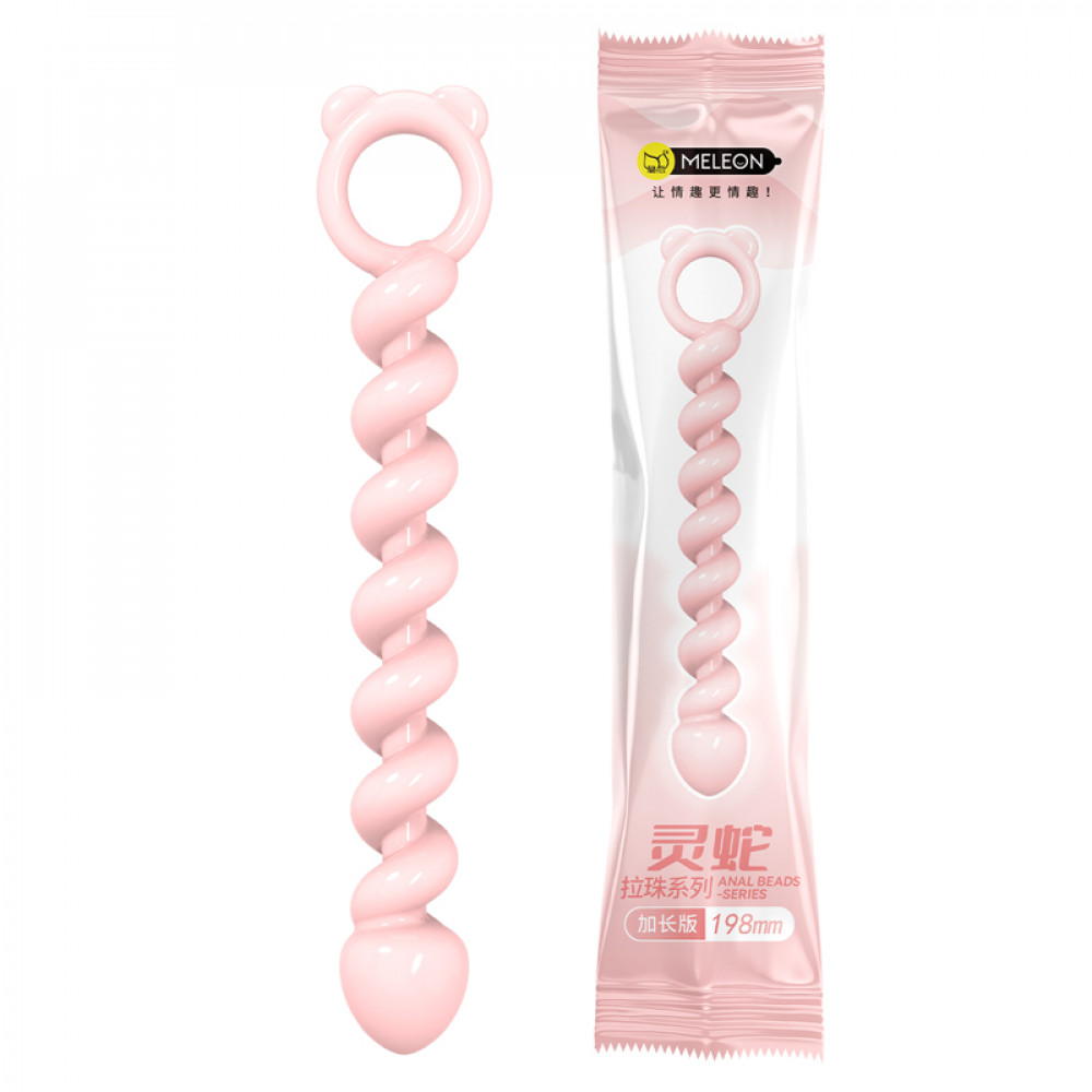 Анальные игрушки без вибрации - Анальные бусы Meleon - Spirit Snake Anal Beads, AP-35