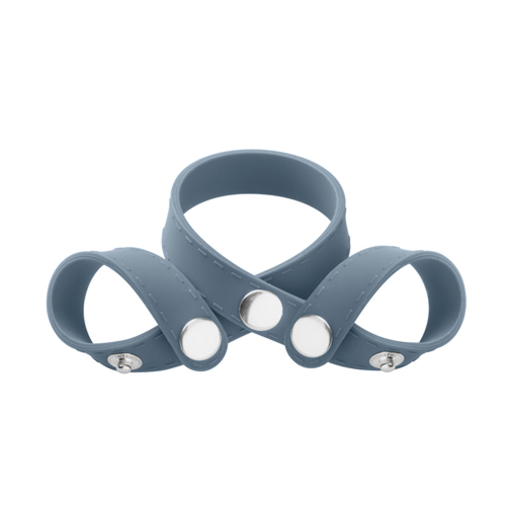 Эрекционное кольцо - Эрекционное кольцо с разделением яичек Boners 8-Style Ball Splitter