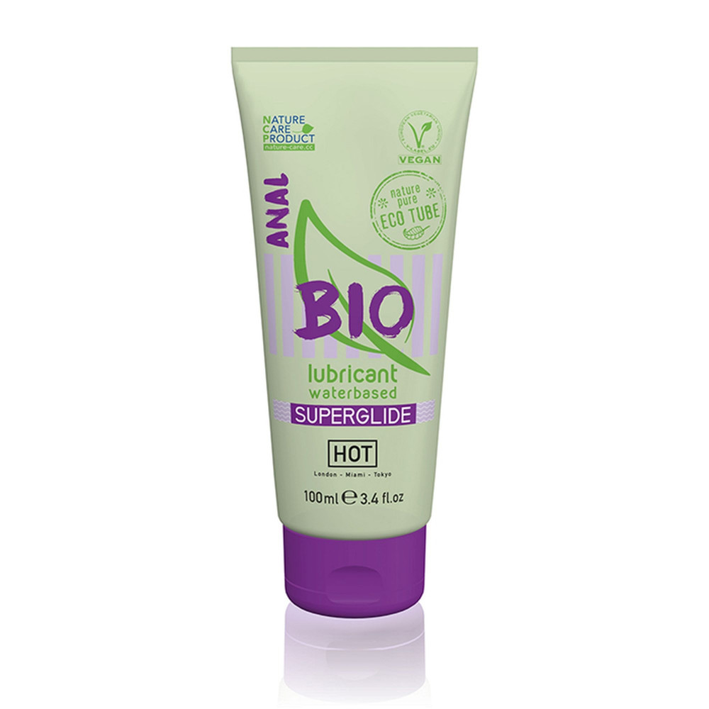 Анальные смазки - Анальный лубрикант на водной основе Hot Bio lubricant Superglide Anal, 100 мл