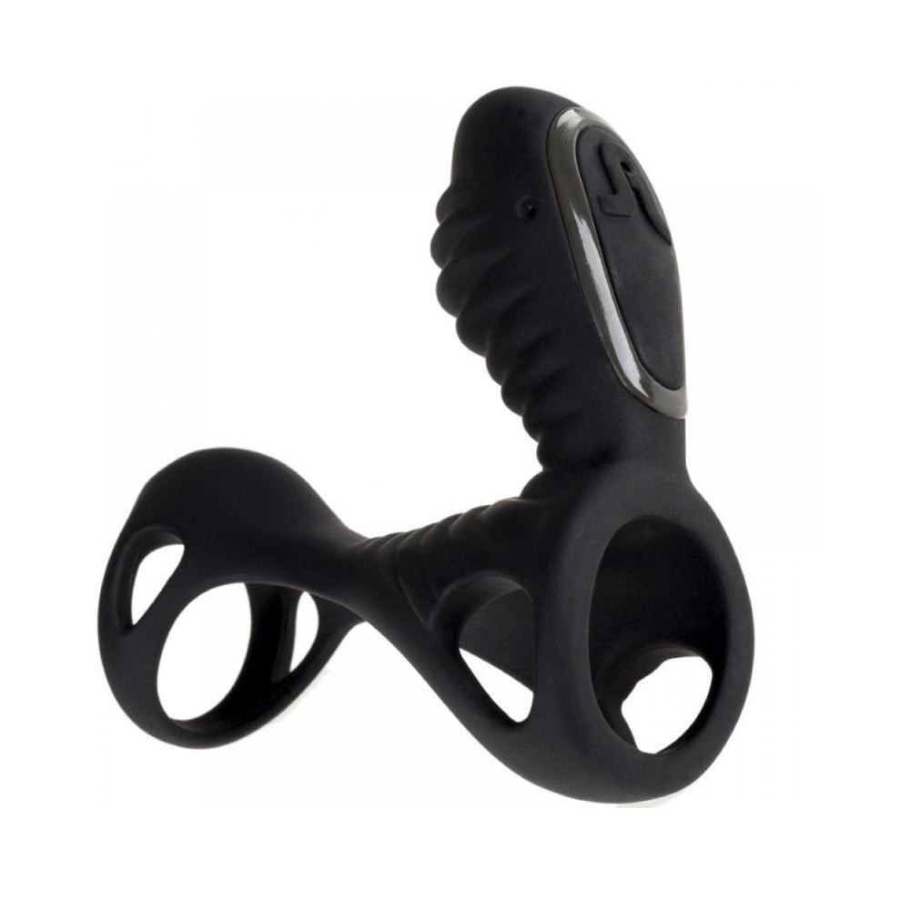 Разное - Эрекционное кольцо с 2 моторами Adrien Lastic Gladiator F черное