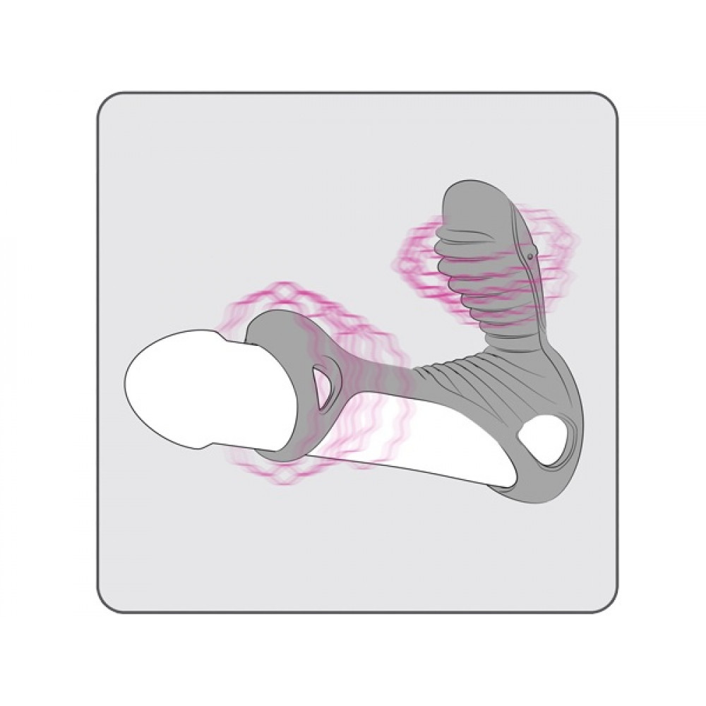 Разное - Эрекционное кольцо с 2 моторами Adrien Lastic Gladiator F черное 5