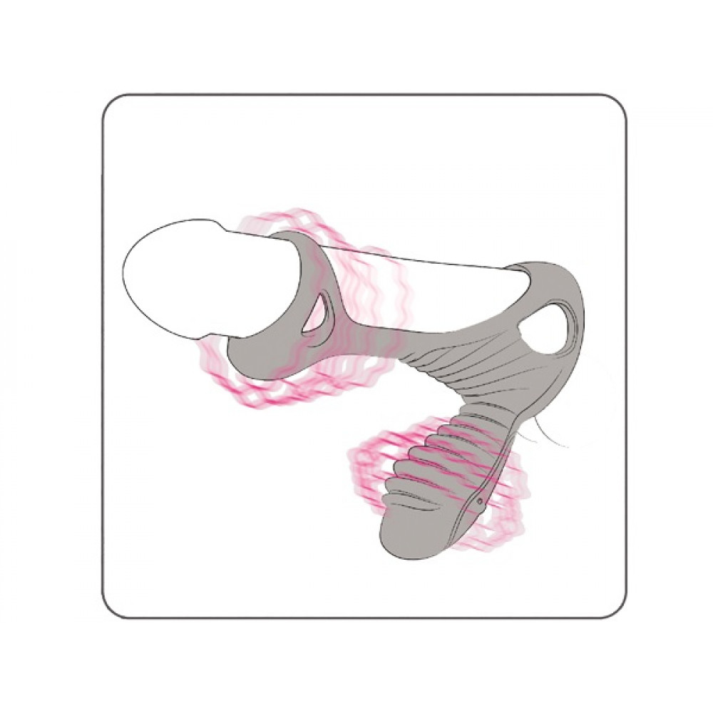 Разное - Эрекционное кольцо с 2 моторами Adrien Lastic Gladiator F черное 4