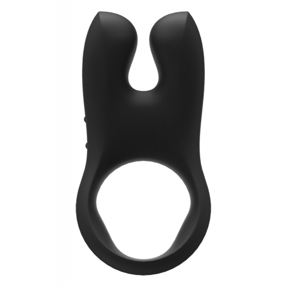 Эрекционные кольца с вибрацией - Эррекционное виброкольцо Fun Factory Nos черное, 8 см 6