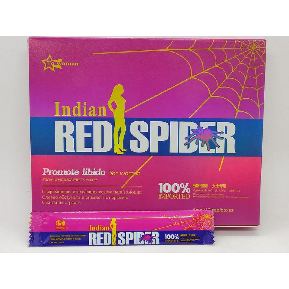 Возбуждающие капли - Капли Красный Паук женский возбудитель 5мл ( цена за упаковку, 12 штук) 2