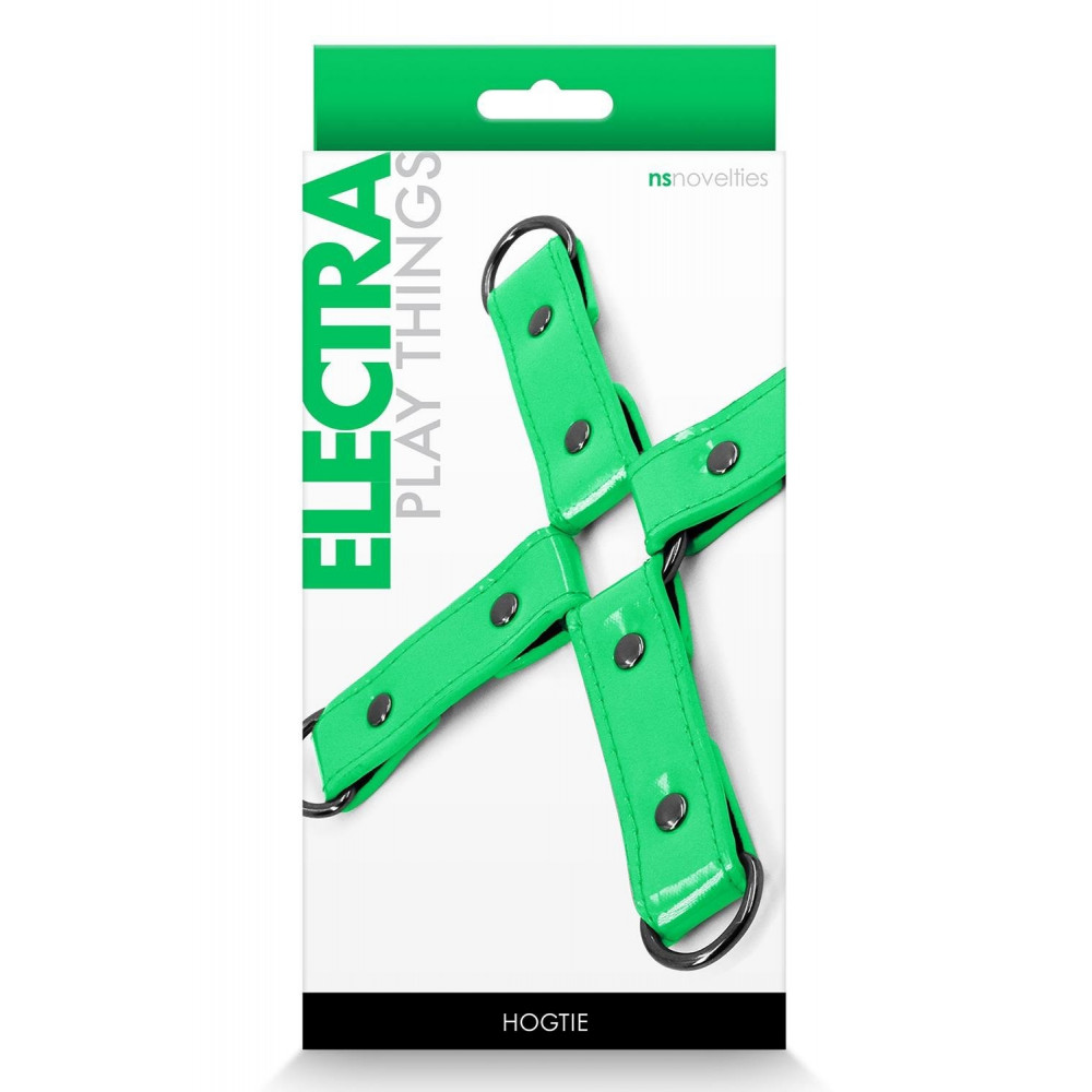 - Крестообразная система фиксации NS Novelties ELECTRA HOG TIE GREEN