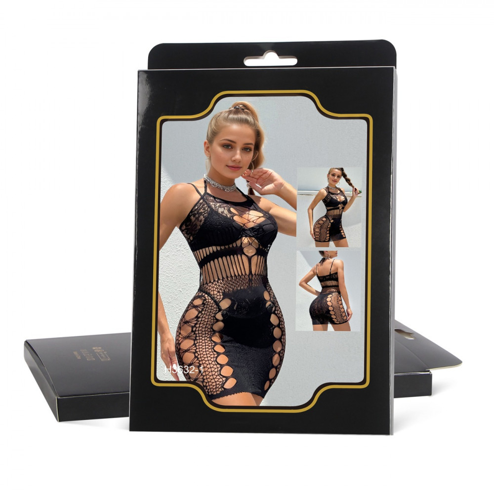 Різне - Мереживна сукня Star Night з вирізами, чорна, XS-M 6