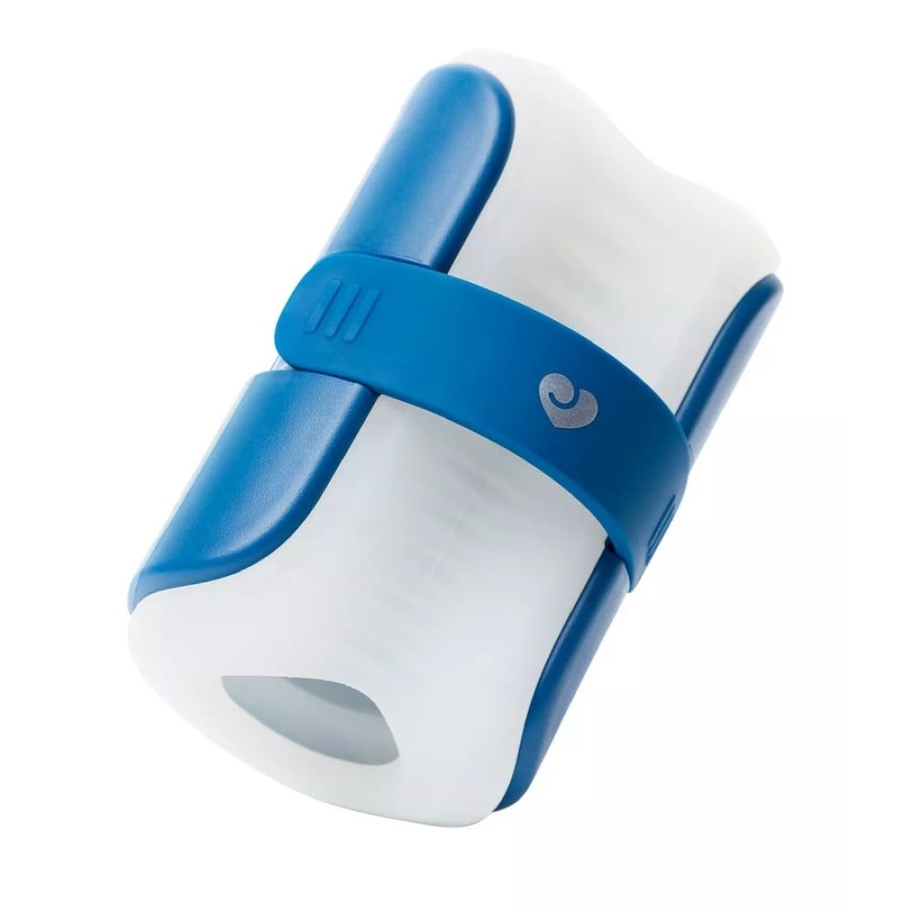 Разное - Мастурбатор Lovehoney Mon Ami Adjustable с открытым каналом, бело-голубой