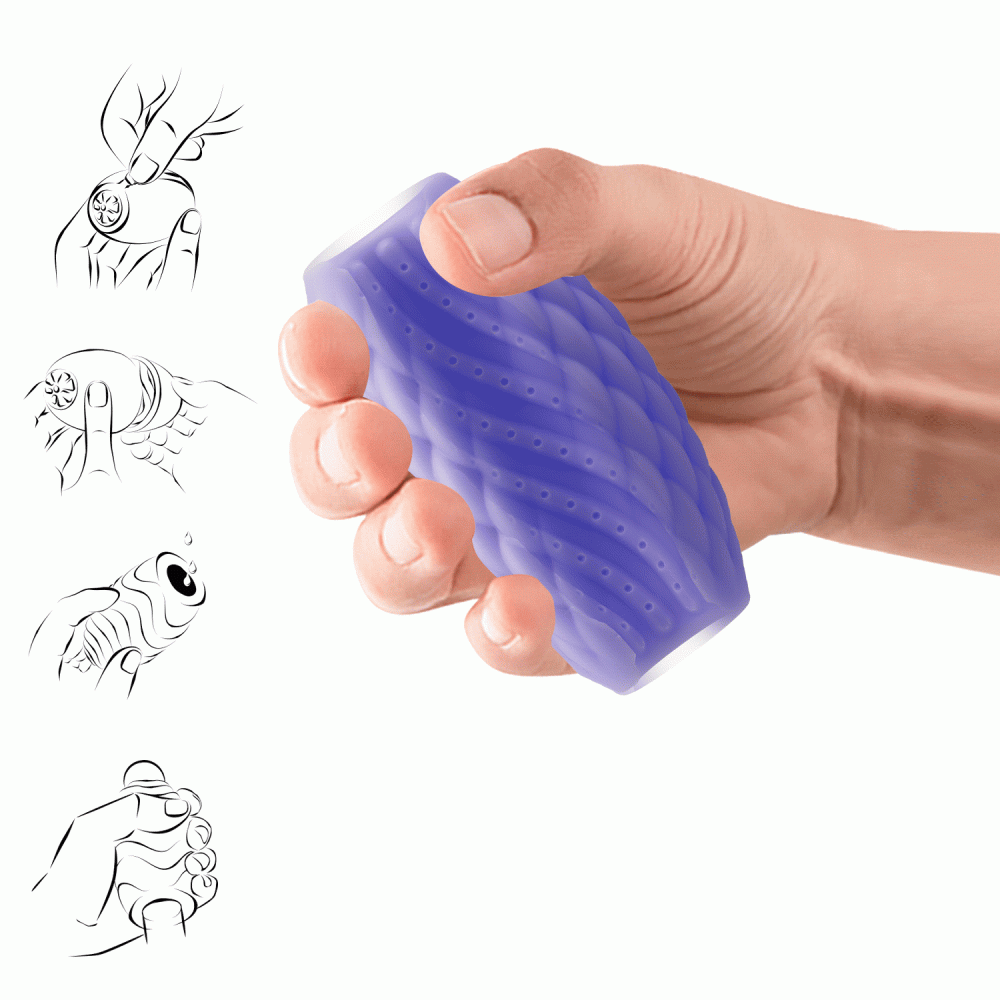 Мастурбатори без вібрації - Мастурбатор яйце PRETTY LOVE Athena Eros фіолет, 7.6 х 4.2 см 3