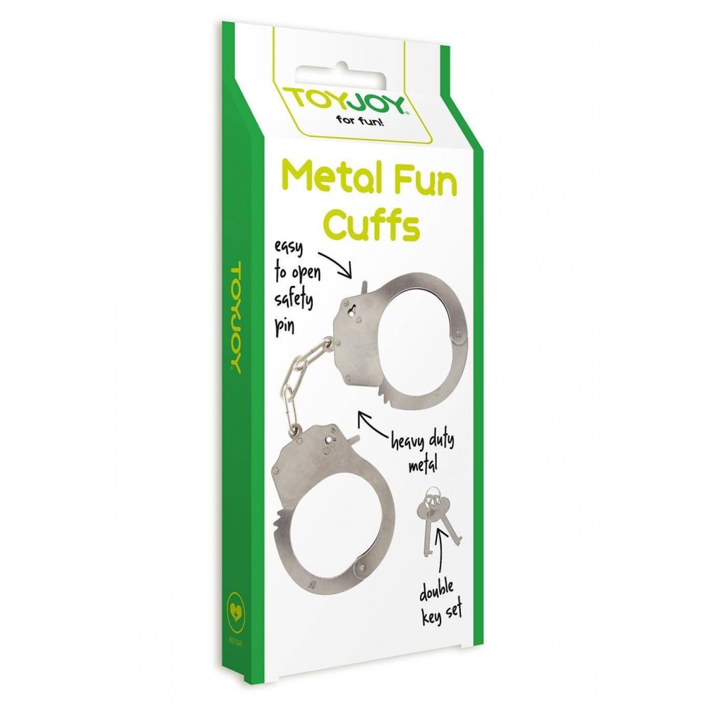 БДСМ игрушки - Наручники метал Toy Joy Metal Fun Guffs 3