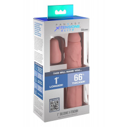 Насадка на пенис Pipedream Fantasy X-tensions Elite бежевая, 18 см