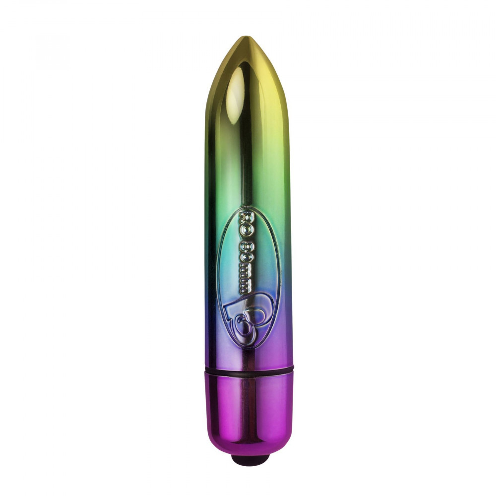 Клиторальный вибратор - Вибропуля Rocks Off Coloured 7 Speed RO-80mm Rainbow