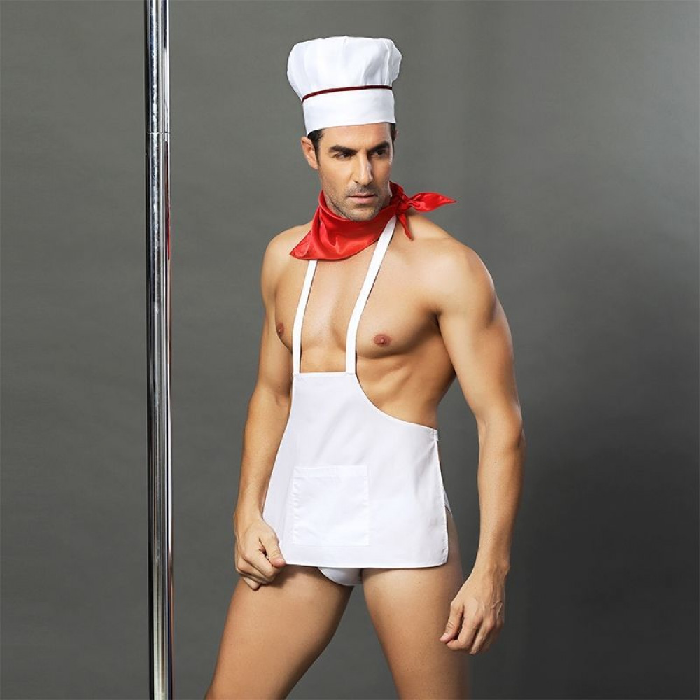 Боди, комплекты и костюмы - Мужской эротический костюм повара 