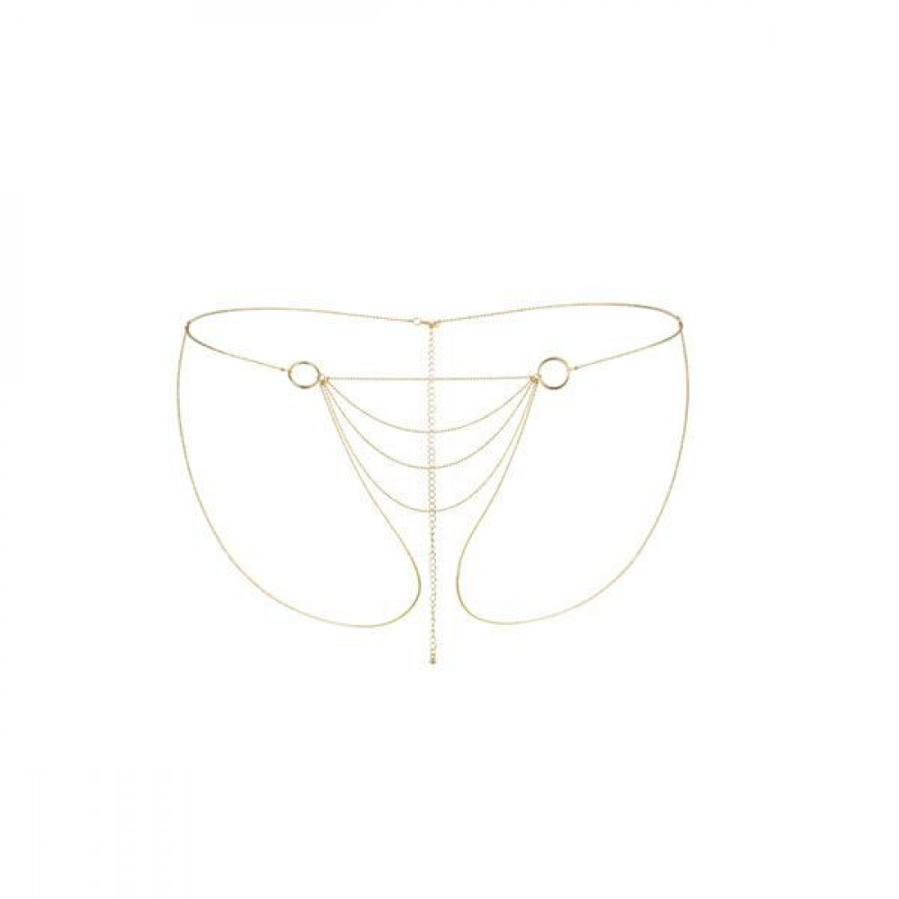 Интимные украшения - Цепочка-трусики Bijoux Indiscrets Magnifique Bikini Chain – Gold, украшение для тела