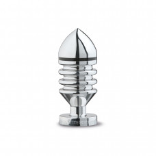 Металева анальна пробка Mystim Hector Helix S для електростимулятора, діаметр 4 см